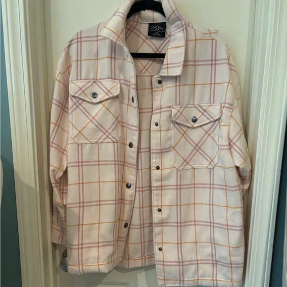 NEW Light Pink Shirt Jacket - Picture 2 of 9